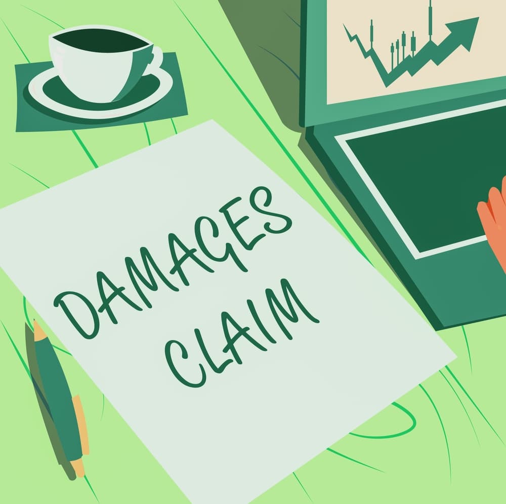 Claim for damages: Seek compensation, litigate, file insurance suit.